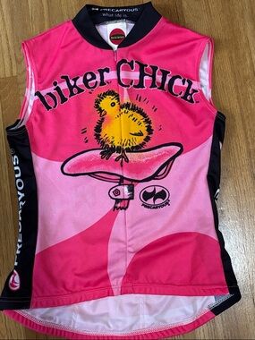 Precious You Biker Chick Women's Pink Cycling Jersey